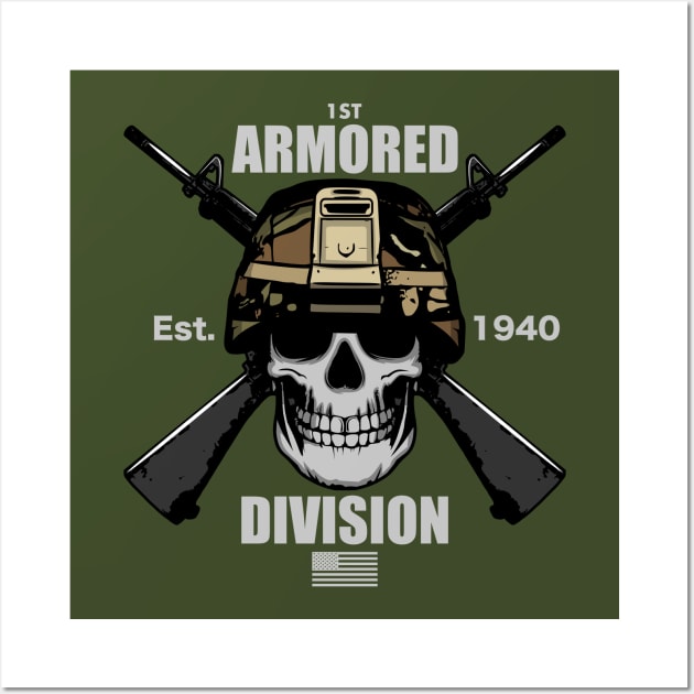 1st Armored Division Wall Art by TCP